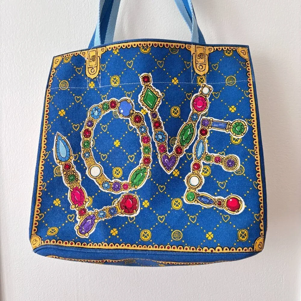 Brighton Glittering Love Canvas Tote Bag